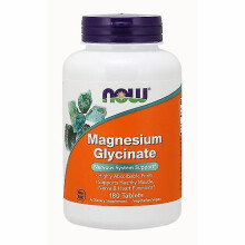Now Foods Magnesium Glycinate, 180 Tabs (Pack of 1)