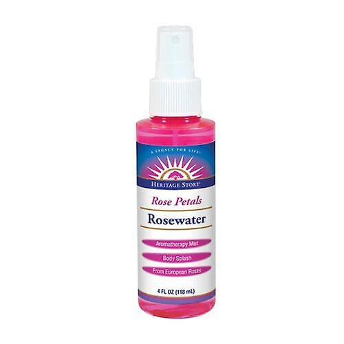 Heritage Store Flower Water Atomizer, Rose 4 OZ (Pack of 1)