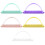 5 Pack Cake Decorating Ruler Set Adjustable Fondant Lettering Guide for Precise Curve Decoration 1