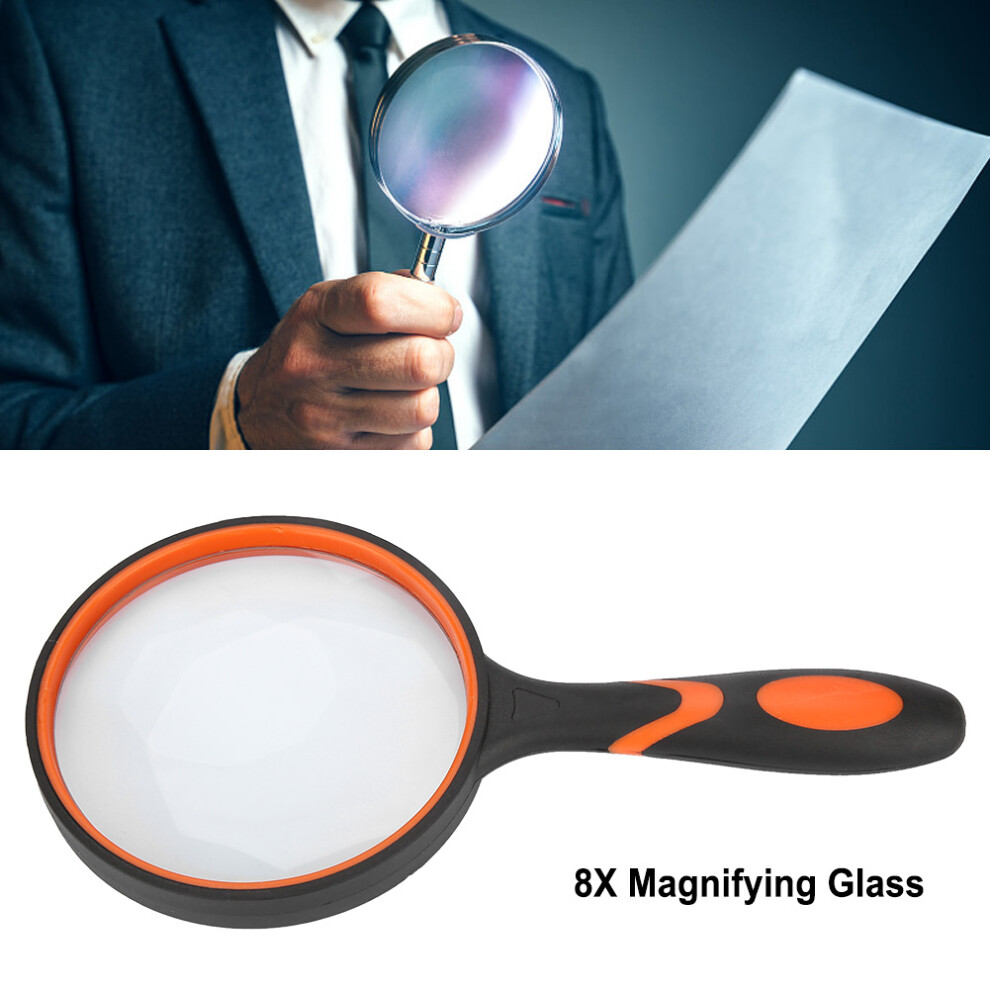 Magnifying Glass 8X 65Mm Reading Assist Tool For Newspaper Book Reader 4371393752934