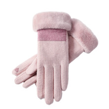Paar warme Winterhandschuhe für Damen, gepolstert und dick gefüttert, kältebeständig, Touchscreen-kompatibel