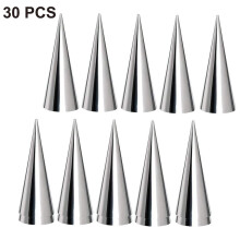 Professional Reusable Baking Cones For Versatile Pastry Creations, Stainless Steel Cannoli Forms, Non-Stick Easy Clean Design, Ideal For Hom