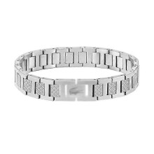 Stainless Steel Chain Bracelet Series - Crocodile, Gift for Men, Silver