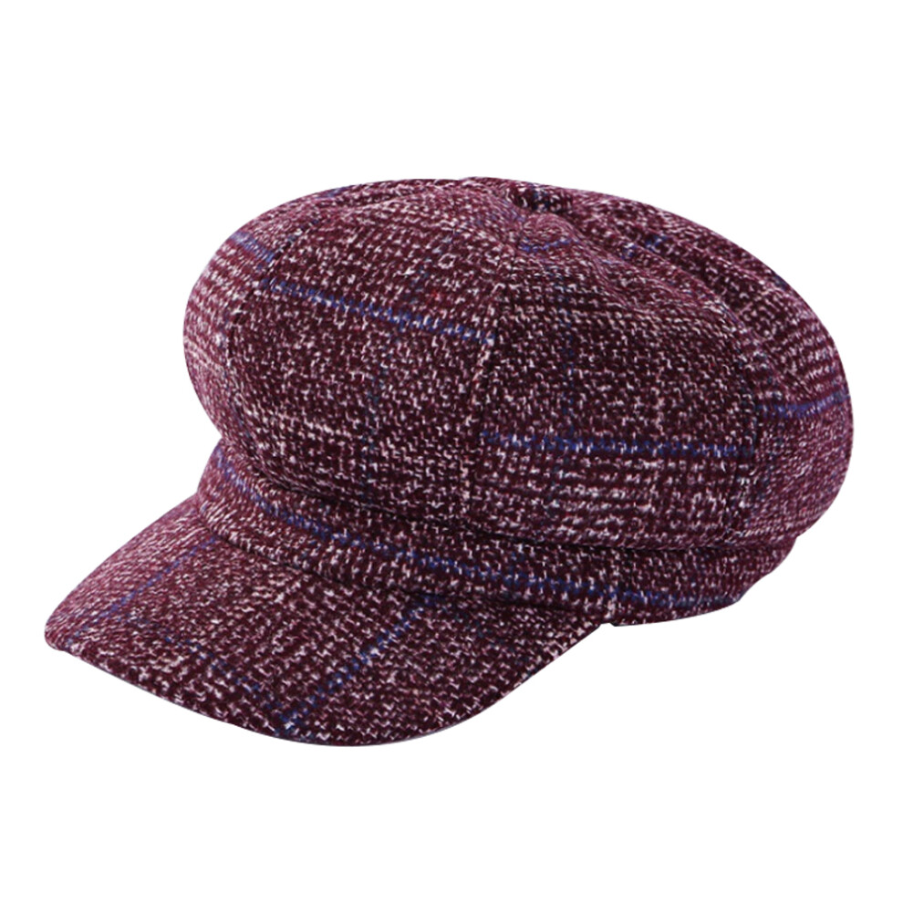 Women Beret Newsboy Hat French Style Cap Classic Autumn Spring Red 3545974745252