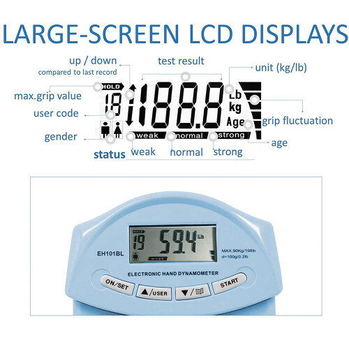Digital hand dynamometer grip strength meter Automatic 2