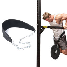 19 Inch Weighted Dip Belt, Adjustable Chain for Weighted Pull Ups & Home Gym