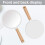Hand Held Mirror with Handle for Makeup,Small Cute Wood Hand Mirror-circular 3