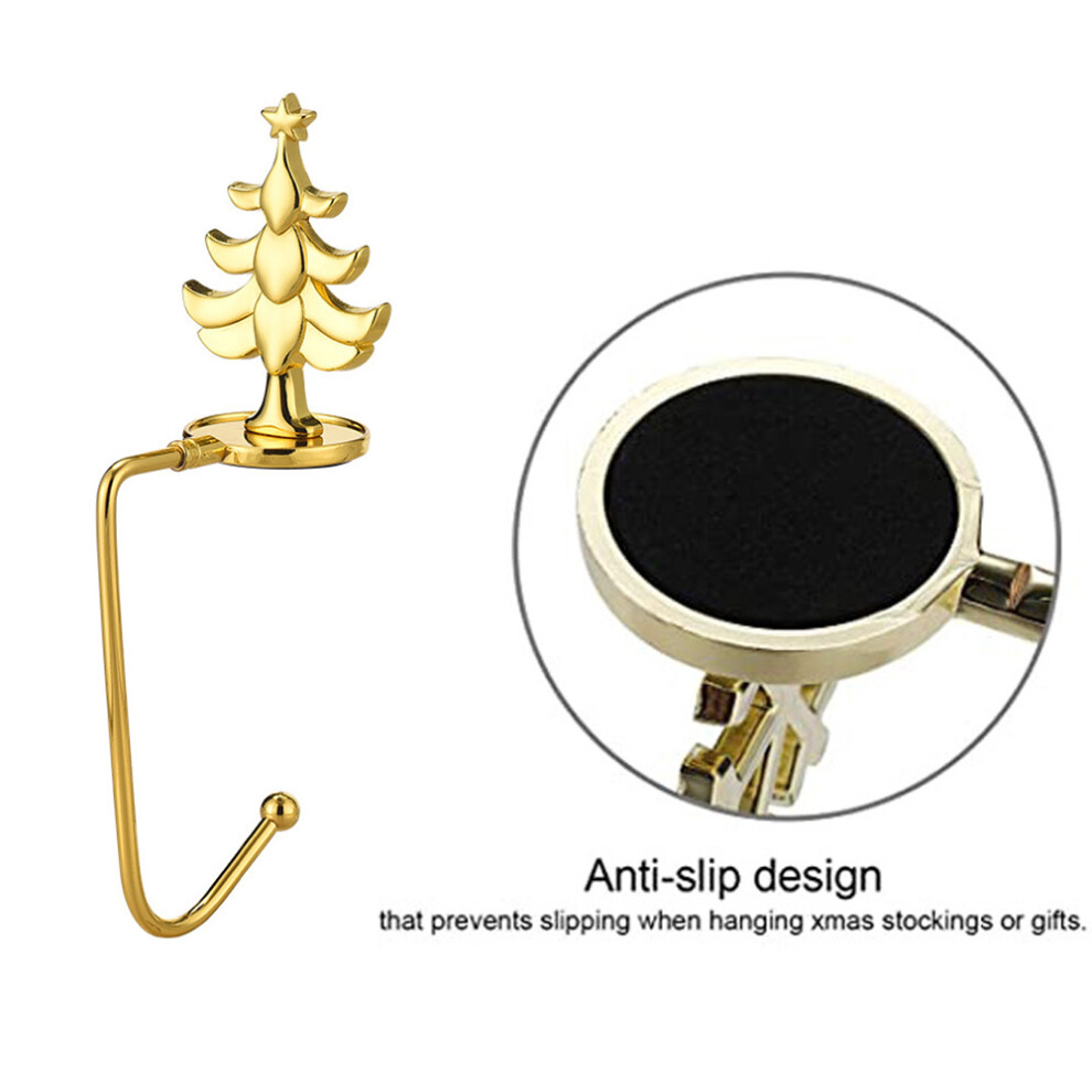 Christmas Tree Christmas Stocking Holders For Mantle Reindeer Hooks Hanger Safety Fireplace Hooks Xmas Party Supplies 3545974747546