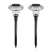 Outdoor Lights Solar Powered, LED Lighting for Patio Walkway Stainless Steel Easy Installation, Energy Saving All Weather Resistant for Yard