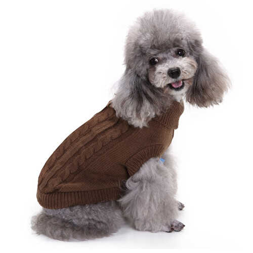 Pet winter sweater Solid dog sweater Pet bipod 2