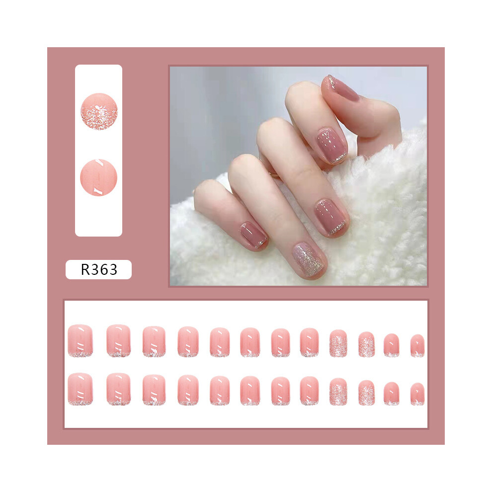 Press on Nails  European Fake Nails Press on Nails UV Seal Glossy Full Coverage Fit Nails Artificial False Nails Nails for Women