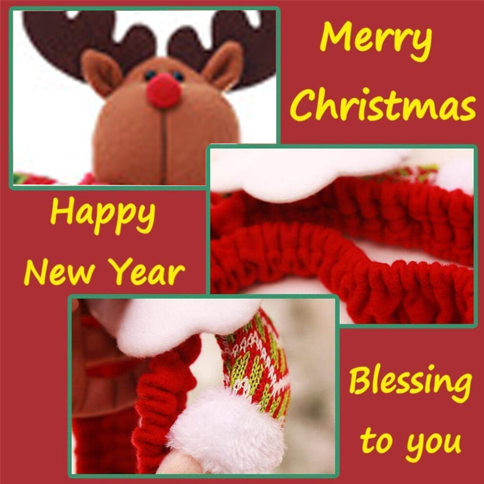 Christmas Computer Monitor Border Cover Tv Monitor Cover Elastic Laptop Computer Cover For Xmas Home Office Computer Decoration-Santa Claus 3545974757880