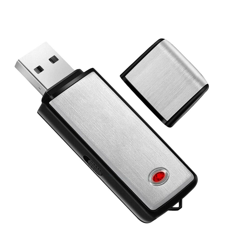 Hidden Mini Digital Dictaphone 8Gb Recorder Voice Recorder Silver 3545974757651