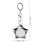 Silver Glass Mirror Keychain Compact Mini Makeup Mirror for Bags 2
