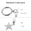 Silver Glass Mirror Keychain Compact Mini Makeup Mirror for Bags 4