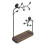 Space-Saving Multi-Branch Wood and Iron Jewelry Organizer Stand 9