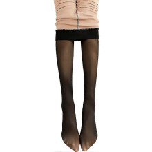 (Noir) Collants thermiques extensibles et chauds extra ??pais pour femmes, doubl??s, effet polaire, sans d??faut, transparents, gu??tres