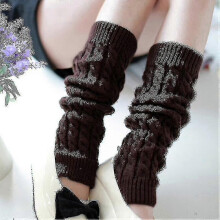 (Caf??) Gu??tres d'hiver pour femmes en tricot crochet??, gu??tres, couvre-bottes tendance