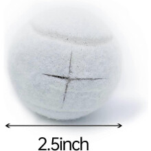 (Blanc) Lot de 4 balles de tennis pr??d??coup??es pour prot??ger les pieds de meubles et les sols, patins en feutre r??sistants et durables.