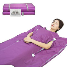 (Violet) Couverture de sauna pour la d??toxification, couverture de sauna infrarouge portable