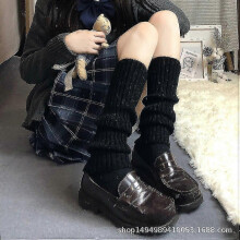 (noir) Gu??tres punk, chaussettes hautes, gu??tres cuissardes, chaussettes chaudes d'hiver pour femmes, gu??tres duveteuses