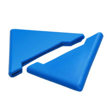 (Bleu) Protections d'angle de porti??re de voiture anti-collision, en PVC, anti-rayures et anti-chocs, autocollantes