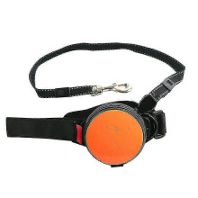 (Orange) Laisse r??tractable mains libres pour chien et chat, avec dragonne, taille 25-26.
