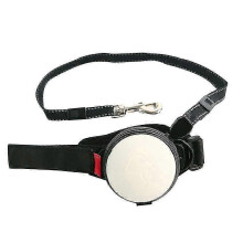 (Blanc) Laisse r??tractable mains libres pour chien et chat, avec dragonne, taille 25-26.