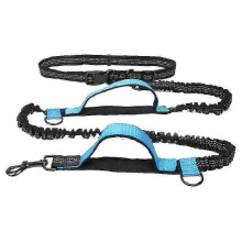 (Bleu) Ceinture de laisse mains libres r??glable pour chiens