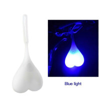 (Bleu) Lampe de v??lo 2025 avec boules en forme de c?ur et d'??crous, feu arri??re LED T6