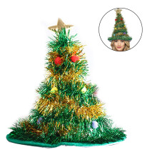 Christmas Hats Santa Xmas Hat Christmas Tree Hat Cap Elf Hat Coil Santa Hat for Adults Merry Xmas Carnival Party Costume Props