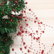 Roll Pearls Beads DIY Party Garland Wedding Centerpieces Bridal Bouquet Crafts Decoration(Christmas)