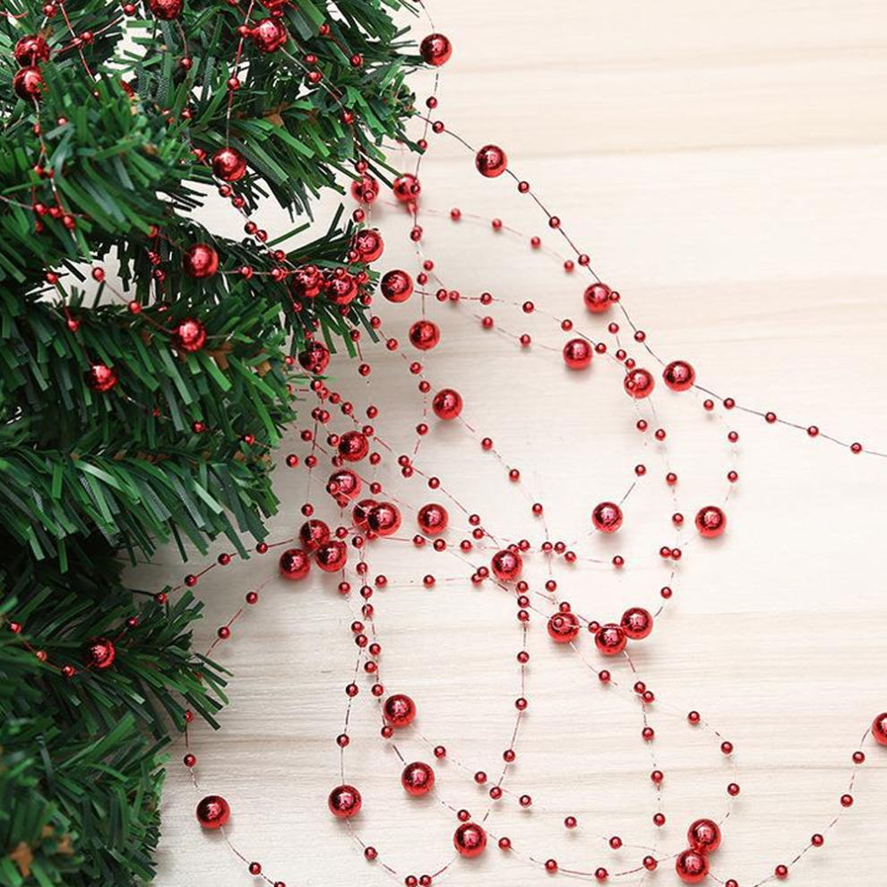 Roll Pearls Beads Diy Party Garland Wedding Centerpieces Bridal Bouquet Crafts Decoration(Christmas) 3545974750003