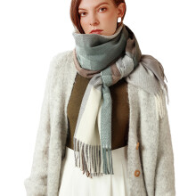 Women's Long Plaid Blanket Chunky Oversized Winter/Fall Warm Scarf Big Tartan Scarves Wrap Shawl Cashmere Feel Neck Scarf Plaid Winter Scarf