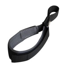 (Gris) Laisse classique noire pour animaux de compagnie avec dragonne rotative, assurant s??curit?? et confort pour la plupart des tailles