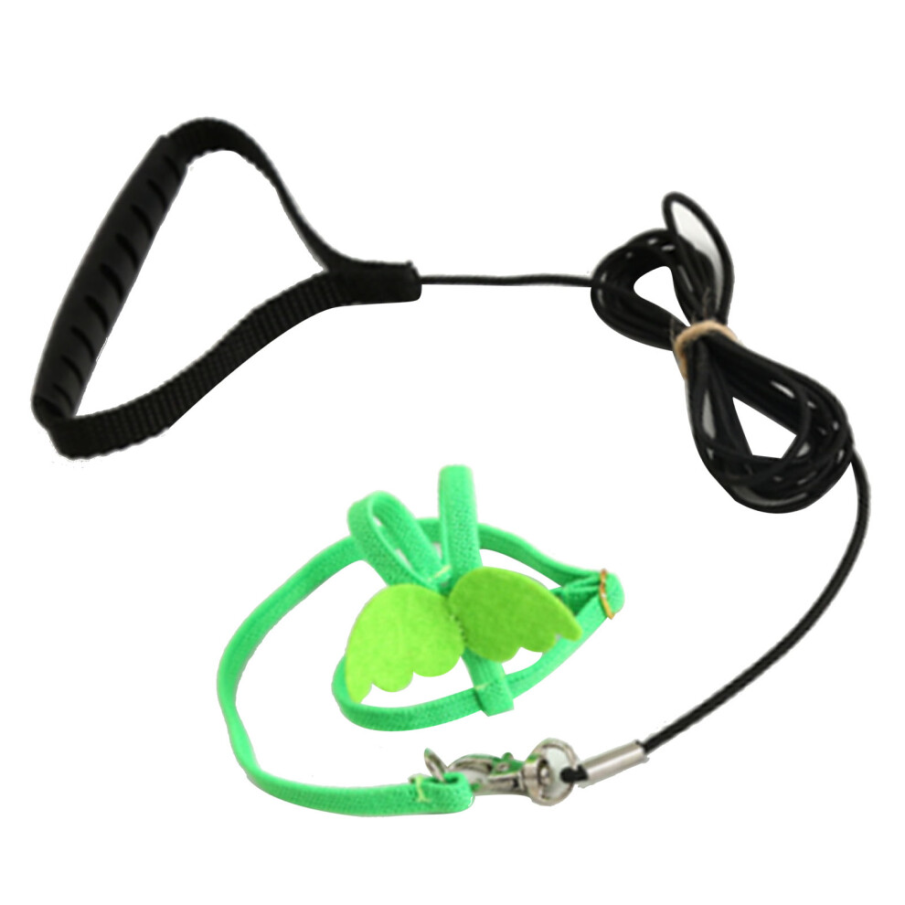 Pet Bird Harness Leash Stretchy Bird Flying Harness Traction Rope For Conures Budgerigar Lovebird Cockatiel Mynah 3545974748420