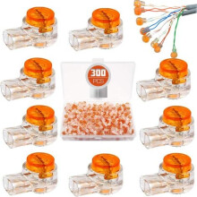 300 stuks waterdichte Uy-connectoren, met hars gevulde kabelklemmen voor tuin- en robotgrasmaaiers