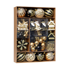 50Pcs Christmas Ornaments Set, Shatterproof Christmas Ball Orn
