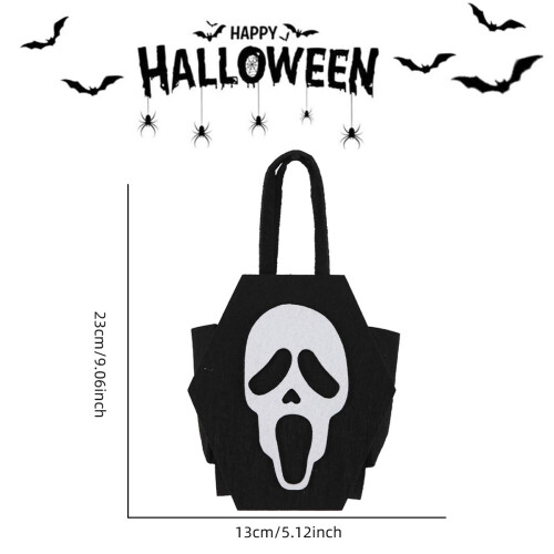 τεμάχια τσόχινες σακούλες με γλυκά για το Halloween, σακούλες για κέρασμα ή φά 1