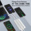 10000mAh LCD Power Bank Built-in 3 Cables White uk 5