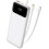 10000mAh LCD Power Bank Built-in 3 Cables White uk 8