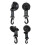 (Blue) Heavy Duty Suction Cups 4 Pieces With Hooks Upgraded Car Camping 2