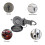 (Blue) Heavy Duty Suction Cups 4 Pieces With Hooks Upgraded Car Camping 4