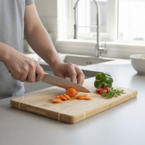 Bamboo Chopping Board Cutting Serving Board 35x25cm