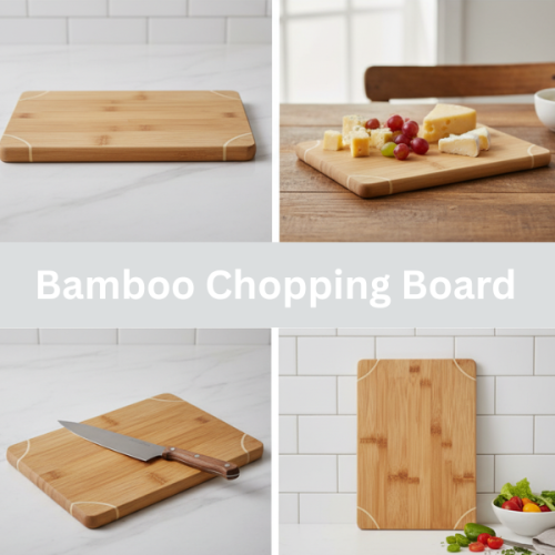 Bamboo Chopping Board Cutting Serving Board 35x25cm 2
