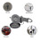 (Black) Heavy Duty Suction Cups 4 Pieces With Hooks Upgraded Car Camping 3