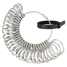 Stainless Steel Ring Sizer Tool, Size 1-13 with Half Sizes, 27 Pcs Jewelry Mandrel Set