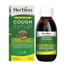 Herbion Naturals Throat Syrup with Stevia, 5 oz (Pack of 1)
