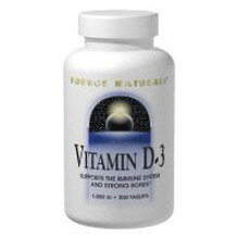 Source Naturals Vitamin D-3,2000 IU ,Black Cherry-Peach 60 Tabs (Pack of 1)