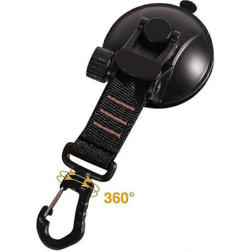 2Pcs Suction Cups Tie Downs with Hooks, for Car Awning Boat Rv 1